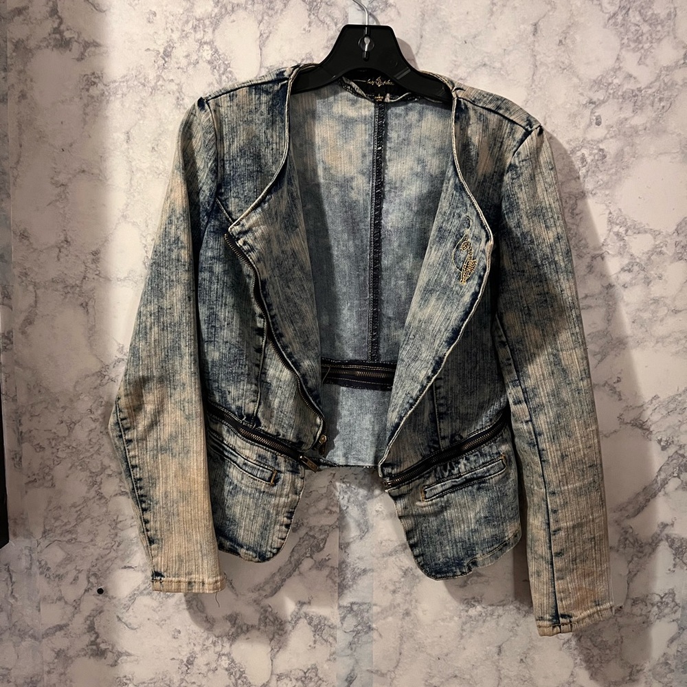 Vintage Baby Phat Convertible Denim Jacket size L